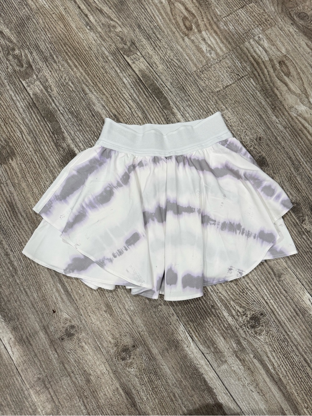 lululemon athletica White & Light Purple Layered Skort